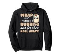 Roll Away Your Troubles Wrap Burrito Pullover Hoodie