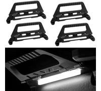 Roll Bar Pulls with LED Dome Lights Compatible with Ford Bronco 4 Door 2021 2022 2023 2024 2025, Car Interior Door Grab Handles Retractable Bar Automatic for