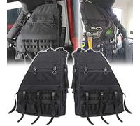 Roll Bar Storage Bag Cargo Cage with Multi-Pockets for 2007~2022 Jeep Wrangler JK TJ JL & Unlimited 4 Doors Organizers Saddlebag Holder Bags Tool Kits (Pack of 2)