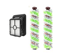 Roll Brush & Filters Replacement Part, Compatible With Bissell, Crosswave 1866 1868 Area Rug Roll Brush Multi-Surface Brush Vacuum Cleaner Replacement(2 Green+1 Filter)