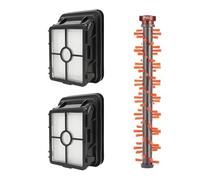 Roll Brush & Filters Replacement Part, Compatible With Bissell, Crosswave 1866 1868 Area Rug Roll Brush Multi-Surface Brush Vacuum Cleaner Replacement(1 Orange+2 Filter)