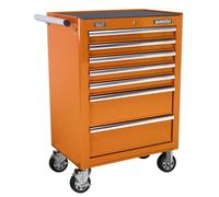 Roll cab 7 Drawer with Ball Bearing Slides Orange SealeyAP26479TO