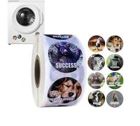 Roll Cartoon Animals Sticker - Kid Cartoon Sticker, Round Reward Stickers Animal, Teacher Supplies for Classroom, Reward Stickers, Trendy Animal Meme Toys Stickers, Affirmation Stickers for Kids