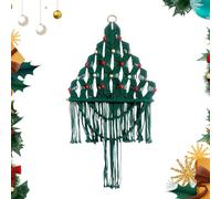 Roll Cotton Craft Set Thread - Christmas Tree Craft Set for Beginners | Funny Macrame Set, Stress Relief Knot Beginner Set, Complete Boho Style Craft Set for Christmas Decoration Accessories