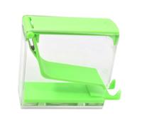 Roll Dispenser Organizer Transparent Dustproof Box Container for Countertop Lab Dental Rolls Green