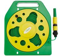 Roll Flat Hose 50FT With Carrier Garden Hose Easy Rewind Spool Watering Hose...