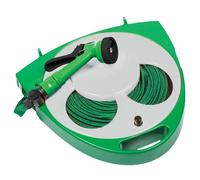 Roll Flat Hose On Reel With Spray Gun 50 Foot (15m)