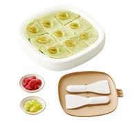 Roll Ice Cream Maker | Food Grade with Lid and 2 Spatulas - Ice Cream Maker Tray - for Homemade Desserts Yogurt Smoothies DIY Parent-Child Time Family Activities