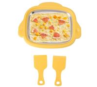 Roll Ice Cream Maker - Stainless Steel Freeze Tray,At Home Rolled Ice Cream Maker | for DIY Soft Serve Sorbet Yogurt Dessert Family Fun Home Kitchen Countertop Party