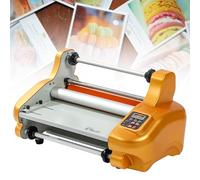 Roll Laminator - Digital Control Thermal Laminating Machine, High Temp 130℃, Two-Way Heat Conduction, 330MM Width, 0.5-2.5m/min for Photos, Menus, Artwork