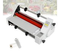 Roll Laminator for Hot/Cold Use, Single/Double-Sided, A3/Letter Size, 21cm Width, 3.28 FPM Speed, Lightweight Design