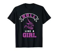 Roll like a Girl Funny Brazilian Jiu Jitsu Gift T-Shirt