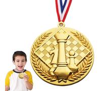 Roll Medals - Embossed Award Winner Trophy Prize, Portable Chess Competition Medals For Achievement | Inspirational Award Present For Children Teenagers Students Events Ceremonies