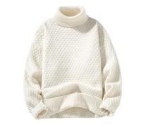 Roll Neck Jumper Men, Jumpers for Men Uk Slim Fit, Plain Turtleneck Sweatshirts Men Oversized No Hood Plain Knitted Pullover Sweater Autumn Winter Sweatshirt Sweat Tops