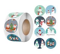Roll of 500Pcs Present Stickers Fit for Package Water Bottle Book Notepad Calendar Christmas Party Supplies Sticker Tabs Cute for Binders Notebook Planner Books Writable
