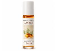 Roll-On Biblical Anointing Oil, 8ml, Travel Size Essential Oil - Nard, Rose of Sharon, Jasmine, Myrrh, Amber, Musk, and Lavender - Fragrance for Christian Prayer, Church, Aromatherapy (Amber)