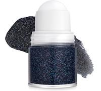 Roll-On Body Glitter Gel - Quick-Dry Smudge-Resistant Festival Glitter for face Body and Hair, Portable Travel-Friendly Design, Long-Lasting Holographic Sparkle for Halloween Party (Haunted Black)