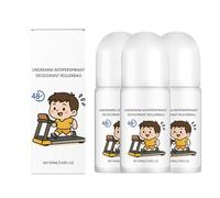 Roll-On Deodorant for Children,Natural Deodorant,Whole Body Deodorant,Body Deodorants Underarm Antiperspirant,Safe for Girls & Boys Sensitive Skin of All Ages (3)