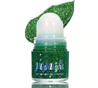 Roll-on Holographic Body Glitter Gel for Face and Hair, Chameleon Colour-Changing Sequins Under Light, Festival Party Rave Makeup, 20g, 7x3.8cm (Green)