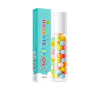 Roll on Lip Oil for Women Girls, Macarons Liquid Lipstick, Moisturizing Clear Lip Glow, Long Lasting Natural Hydrating, for Dry, Chapped, Cracked, Peel Lips (1)