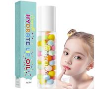 Roll On Lip Oil,Lip Moisturizer,Clear Lip Gloss for Teenage Girls,Nourishing Li/p O/il Non-Sticky,Macarons Liquid Lipstick,Non-Sticky Hydrating Lip-Oil Roll,Moisturizing Li/p Glow O/il Care,Moisturize