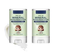 Roll On Sunscreen For Kids SPF 50-Fragrance Free Baby Sunscreen-Mineral Sun Cream for Children with Hyaluronic Acid-Waterproof Sun Cream Against UVA & UVB-Baby Travel Size Holiday Essentials,2pcs