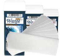 Roll on wax refill, roller wax cartridge 100ml soft wax x 3 pcs + waxing strips 50pcs from UK brand- Waxee! (For Men)