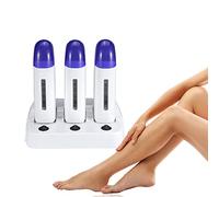 Roll on Wax Roller Removal Electrical Wax Warmer Transparent Window Triple Depilatory for Women Men Easy Fast Painless Skin Friendly