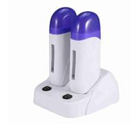 Roll on Wax Warmer, Waxing Kit Electric Wax Heater Waxing Warmer Machine Double Depilatory Roll Wax Warmer for Hair Removal Cartridge Melting Waxing Machine for Body (2 Seats)