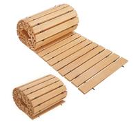 Roll Out Garden Path Walkway, 12FT Wooden Garden Pathway, Weather-Resistant Walk Way for Outdoor Patios, 18" W Roll Out Hardwood Way with Non-Slip Surface Wedding Party Pathways