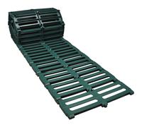 Roll Out Green Plastic Garden Track Path (3m Roll) - Waterproof, Wheelbarrow-Ready Walkway; 24-Panel, Self-Assembly Garden Path