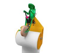 Roll Paper Holder - Animal Design Toilet Roll Holder | Frog Design Wall Mounted Toilet Roll Holder for Bathroom