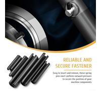 Roll Pin Assortment Set, 123-Piece Slotted Spring Pin Kit, Metric Split Expansion Pins for Mechanical Fixtures, Automotive and Industrial Repair,(123PCS)