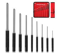 Roll Pin Punch Set, 9Pcs Pin Punch Kit with Storage Pouch, Hand Removing Repair Tool for Jewelry Craft Watch Repair Automotive