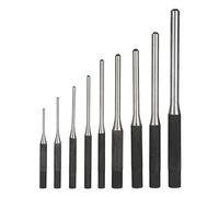 Roll Pin Punch Set, Akozon 9 Pieces Durable 40CR Metal Steel Mechanics Professional Punches Recessed Roll Pins Knurled Handles Tool Kit