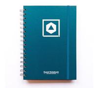 Roll & Play Press Game Master's Quest Notebook: 120 page, A5 hardback world-building journal for character, setting and plot notes, with lined, gridded and hex paper