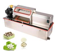 Roll Quail Egg Peeler Sheller | Quail Egg Sheller - 35kg/H Automatic Sheller with Water Circulation | 25W Stainless Steel Electric Peeler | for Restaurants & Smallholdings (Silver)