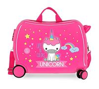 Roll Road 4749866 Little Me Pink Kids Rolling Suitcase 50x38x20 cm Rigid ABS Combination lock 34 Litre 2.1 Kg 4 Wheels Hand Luggage, Rose