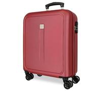 Roll Road Cambodia Cabin Suitcase Red 40x55x20cm Hard ABS Combination Lock Side 37L 2.55kg 4 Double Wheels Hand Luggage, red, Cabin Suitcase