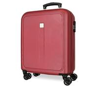 Roll Road Cambodia Cabin Suitcase Red 40x55x20cm Hard ABS Combination Lock Side 37L 2.75kg 4 Double Wheels Hand Luggage, red, Cabin Suitcase