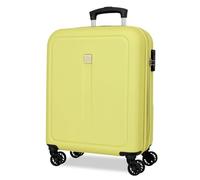 Roll Road Cambodia Cabin Suitcase Yellow 40x55x20cm Rigid 2.9kg Combination Lock Side ABS 2.9kg 37L Extendable Hand Luggage, Lemon Tree, One Size, Cabin Suitcase