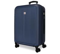 Roll Road Cambodia Medium Suitcase Blue 46x65x23cm Hard ABS Combination Lock Side 56L 3.8kg 4 Double Wheels, Blue, Medium Suitcase