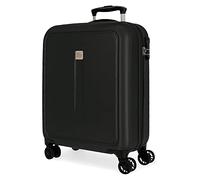 Roll Road Camboya Cabin Trolley, Black, 40 x 55 x 20 cm, Rigid ABS Combination Lock, Side Lock, 37 L, 3.08 kg, 4 Wheels, Hand Luggage, Black, 40 x 55 x 20 cm, Suitcase