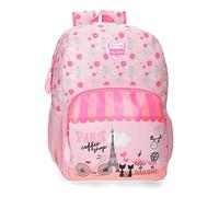 Roll Road Coffee shop Pink School Backpack 31x42x13 cms Polyester 16.93L