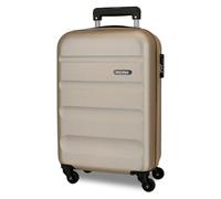 Roll Road Flex Cabin Suitcase Beige 35x55x20 cms carry-on luggage Air Europa Hard Shell ABS Side Combination Lock 33L 2,78 kgs 4 Double Wheels carry-on luggage