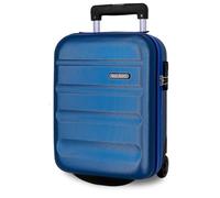 Roll Road Flex Cabin Suitcase Blue 31x40x20 cms Hard Shell ABS Side Combination Lock 33L 2,46 kgs 4 Double Wheels carry-on luggage debajo del asiento