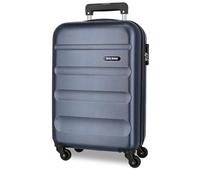Roll Road Flex Cabin Suitcase Blue 35x55x20 cms carry-on luggage Air Europa Hard Shell ABS Side Combination Lock 33L 2,78 kgs 4 Double Wheels