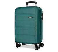 Roll Road Flex Cabin Suitcase Green 35x55x20 cms Rígido 2,5 kgs Side Combination Lock ABS 2,5 kgs 33L Expandable Carry-on Luggage