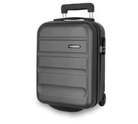 Roll Road Flex Cabin Suitcase Grey 31x40x20 cms Hard Shell ABS Side Combination Lock 33L 2,46 kgs 4 Double Wheels carry-on luggage debajo del asiento