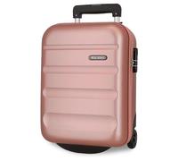 Roll Road Flex Cabin Suitcase Pink 31x40x20 cms Hard Shell ABS Side Combination Lock 33L 2,46 kgs 4 Double Wheels carry-on luggage debajo del asiento
